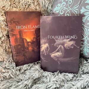 Iron Flame and Fourth Wing Books *CUSTOM REBINDS* by Rebecca Yarros